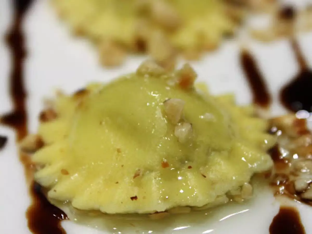 Ravioli al sapore di pesce