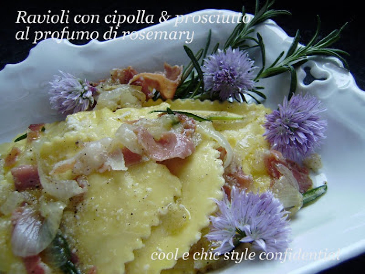 Ravioli con Cipolla, Prosciutto e Rosemary - foto 2