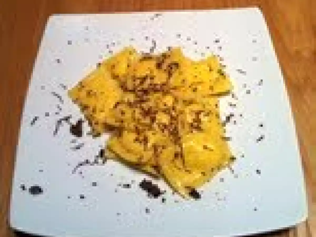 Ravioli con Zucca al tartufo nero estivo!