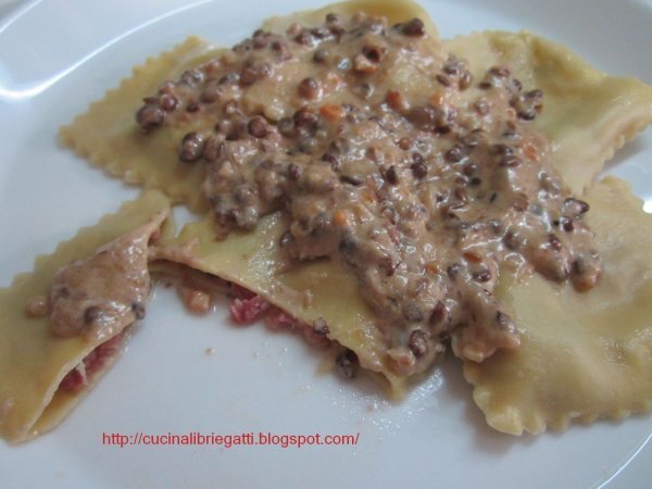 Ravioli cotechino e lenticchie