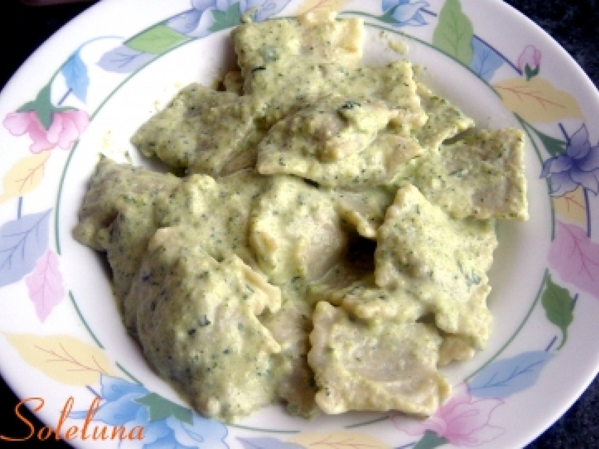 RAVIOLI DI BACCALA' CON SALSA DI ZUCCHINE - foto 2