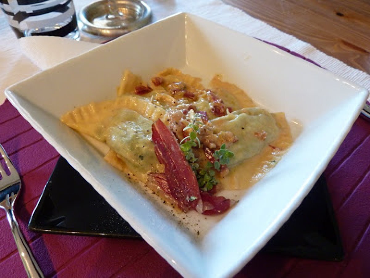 Ravioli di borragine con ragu' di petto d'anatra ...