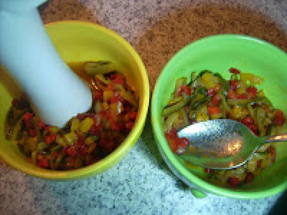 ...::RAVIOLI DI BURRATA AI PEPERONI E ZUCCHINE::... - foto 5