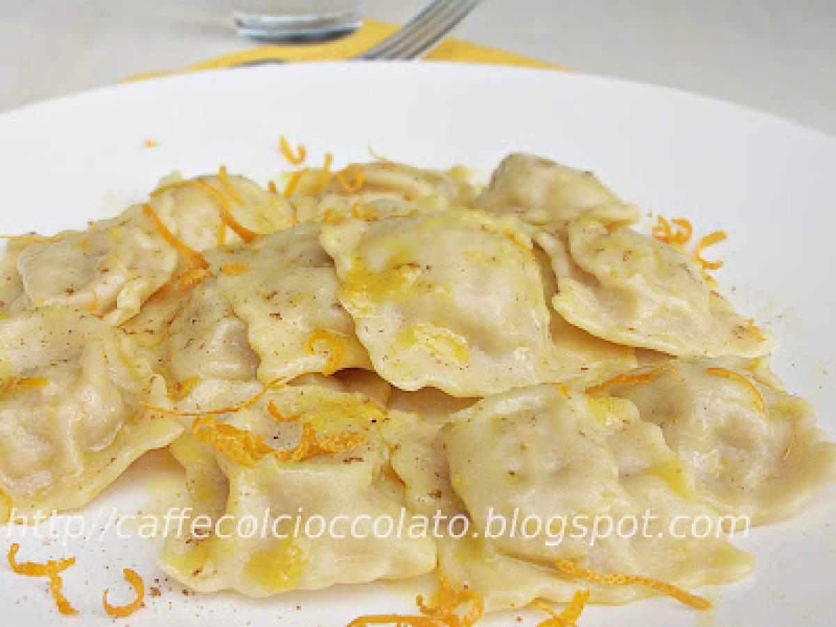 Ravioli di magro all'arancia