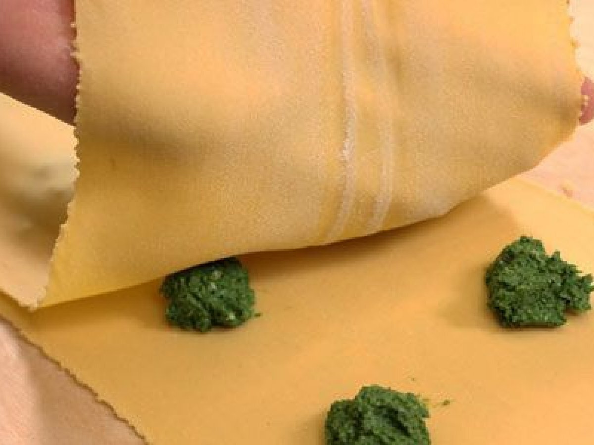 Ravioli di ricotta e spinaci