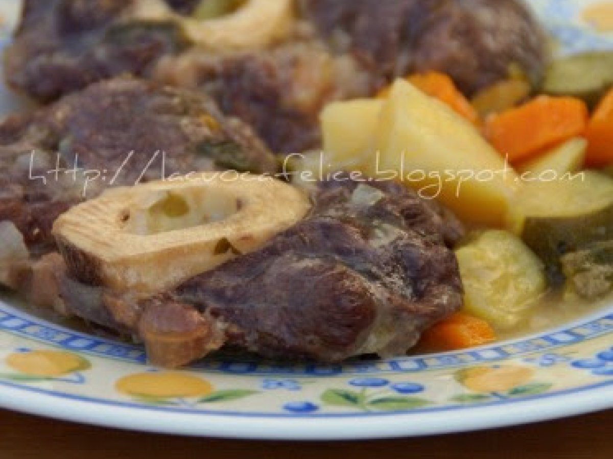 Ricetta del mese con vino in abbinamento: Ossobuchi con verdure in umido