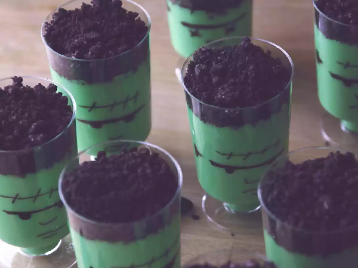 Ricetta Halloween - Bicchierini Frankenstein - foto 2