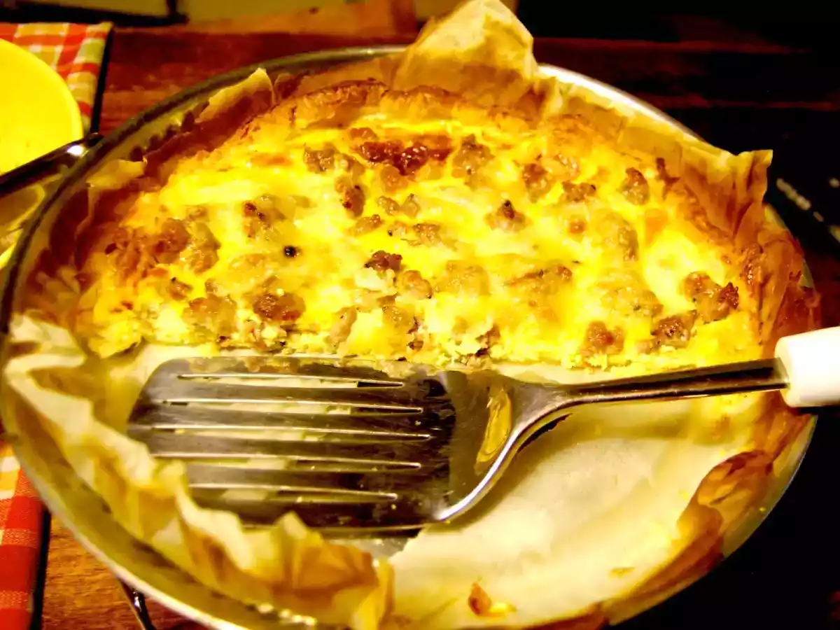 Riciclare la salsiccia: Torta salata alla norcina