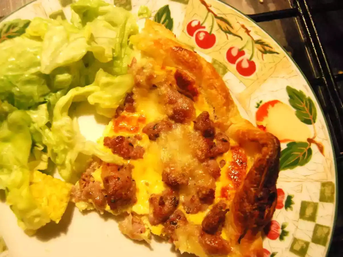 Riciclare la salsiccia: Torta salata alla norcina - foto 3