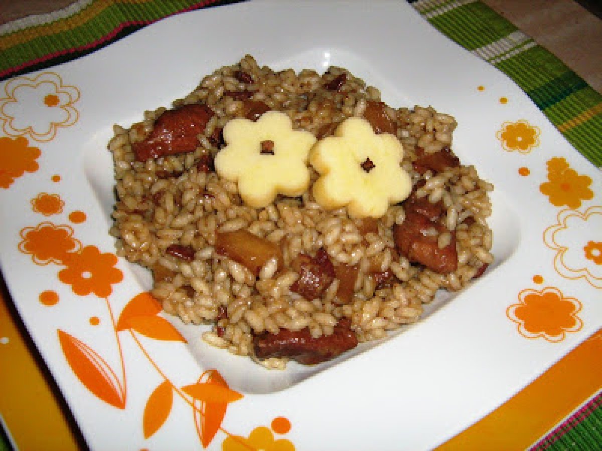 RISO al CURRY con MELE e POLLO