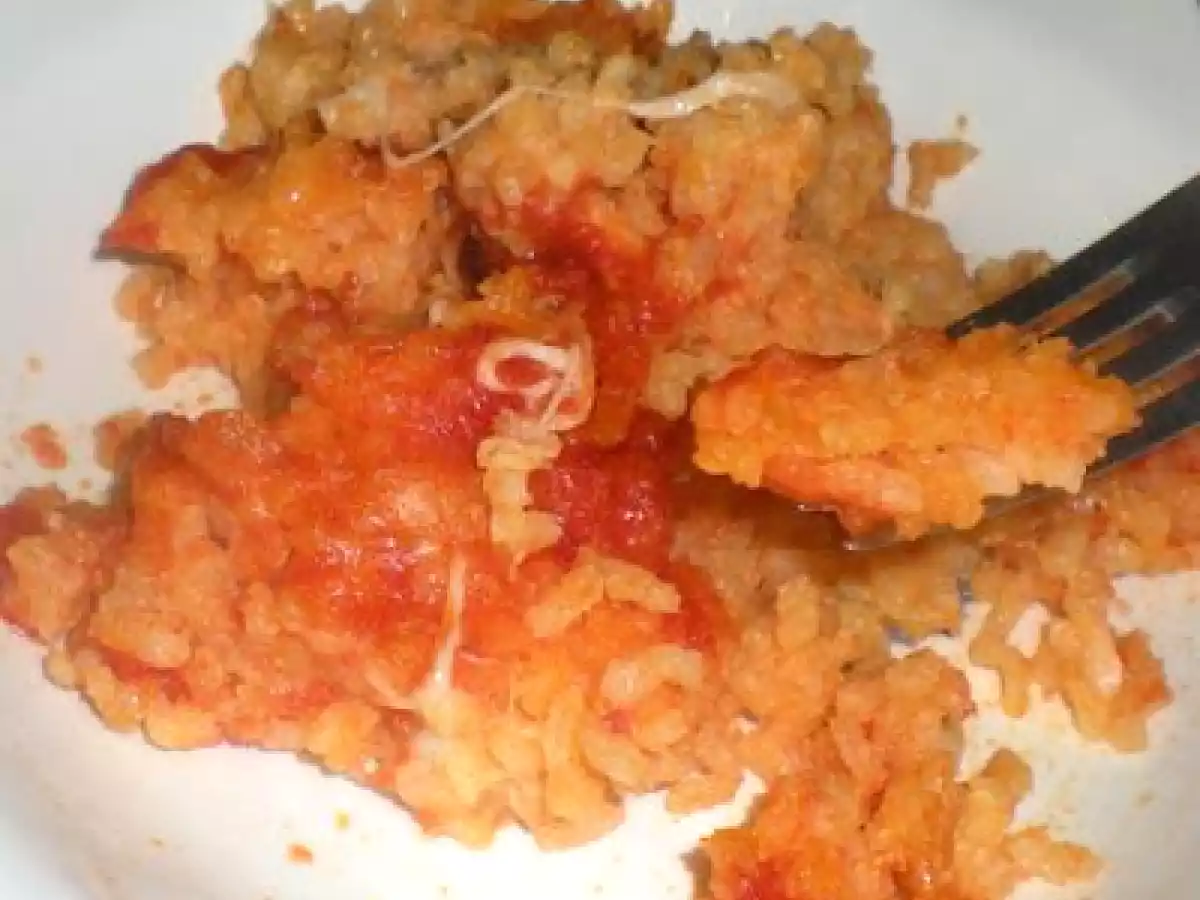 Riso al forno con scamorza