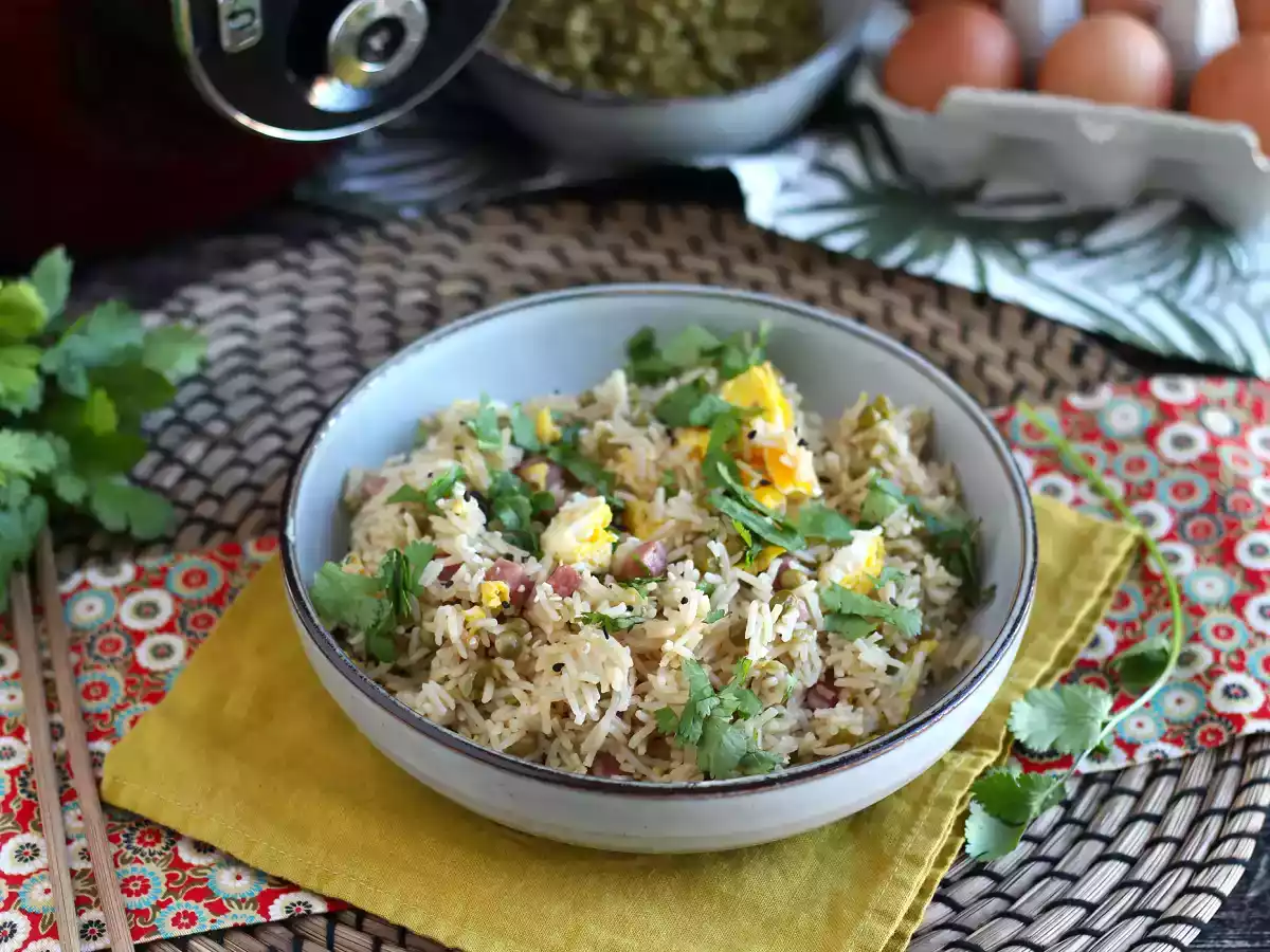 Riso alla cantonese, la ricetta rapida preparata con il Cookeo - foto 3