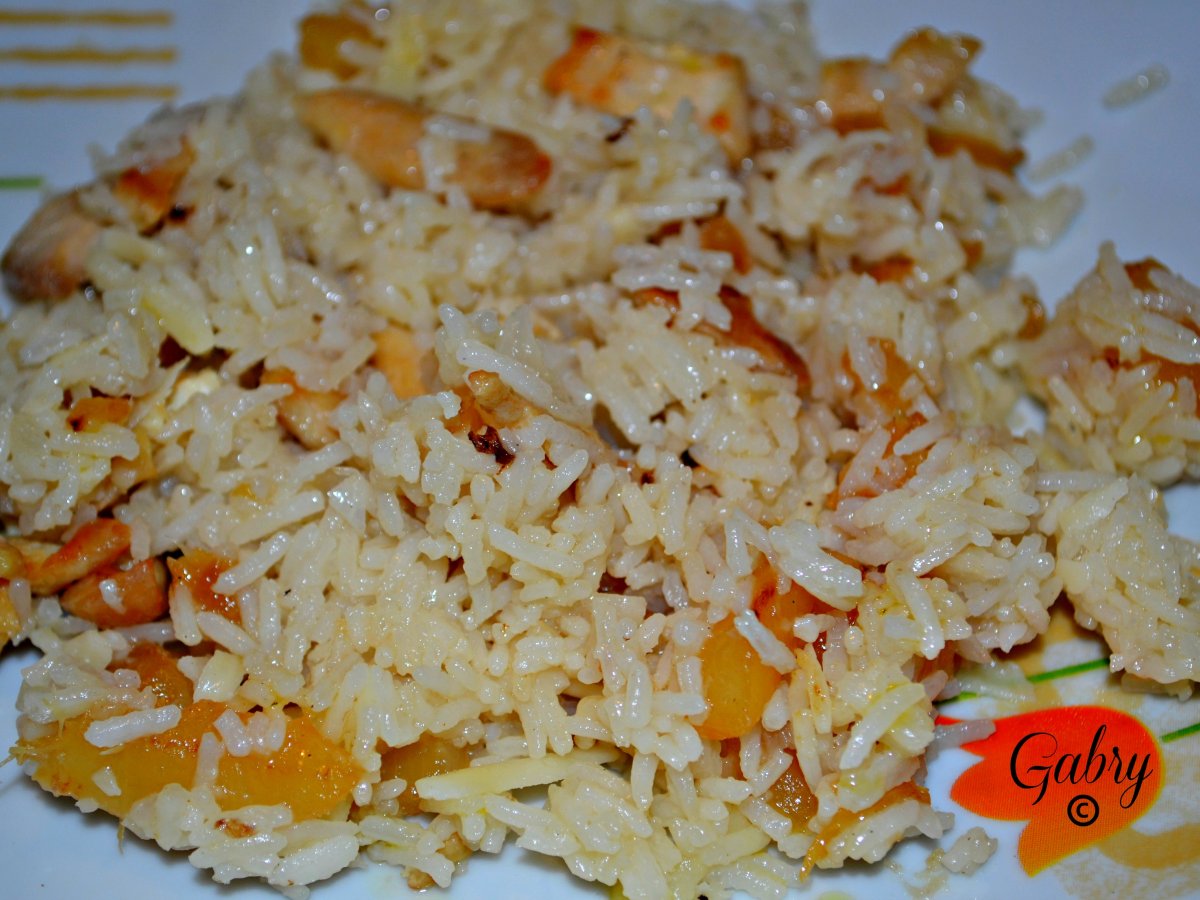 Riso basmati con pollo e ananas - foto 4