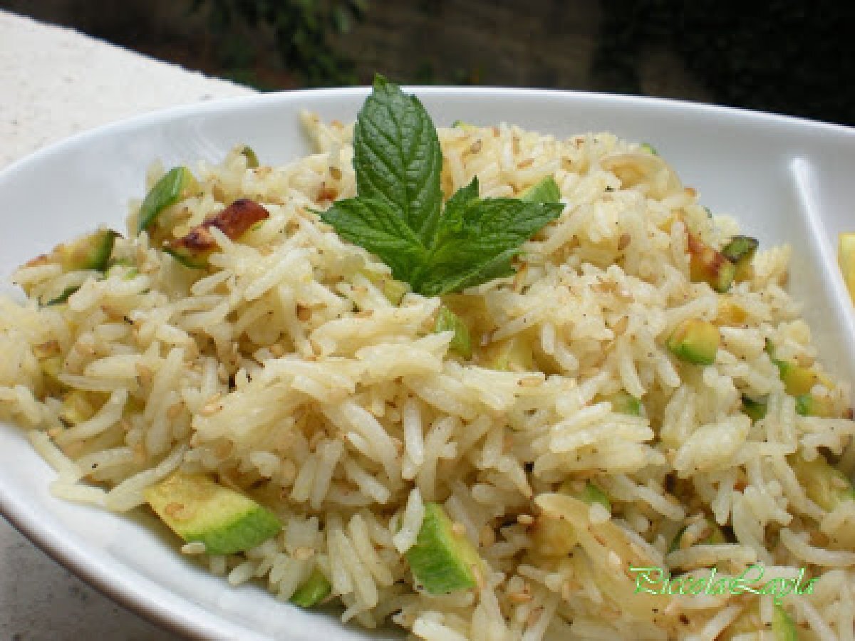 Riso Basmati con Zucchine Sesamo tostato e Menta - foto 3