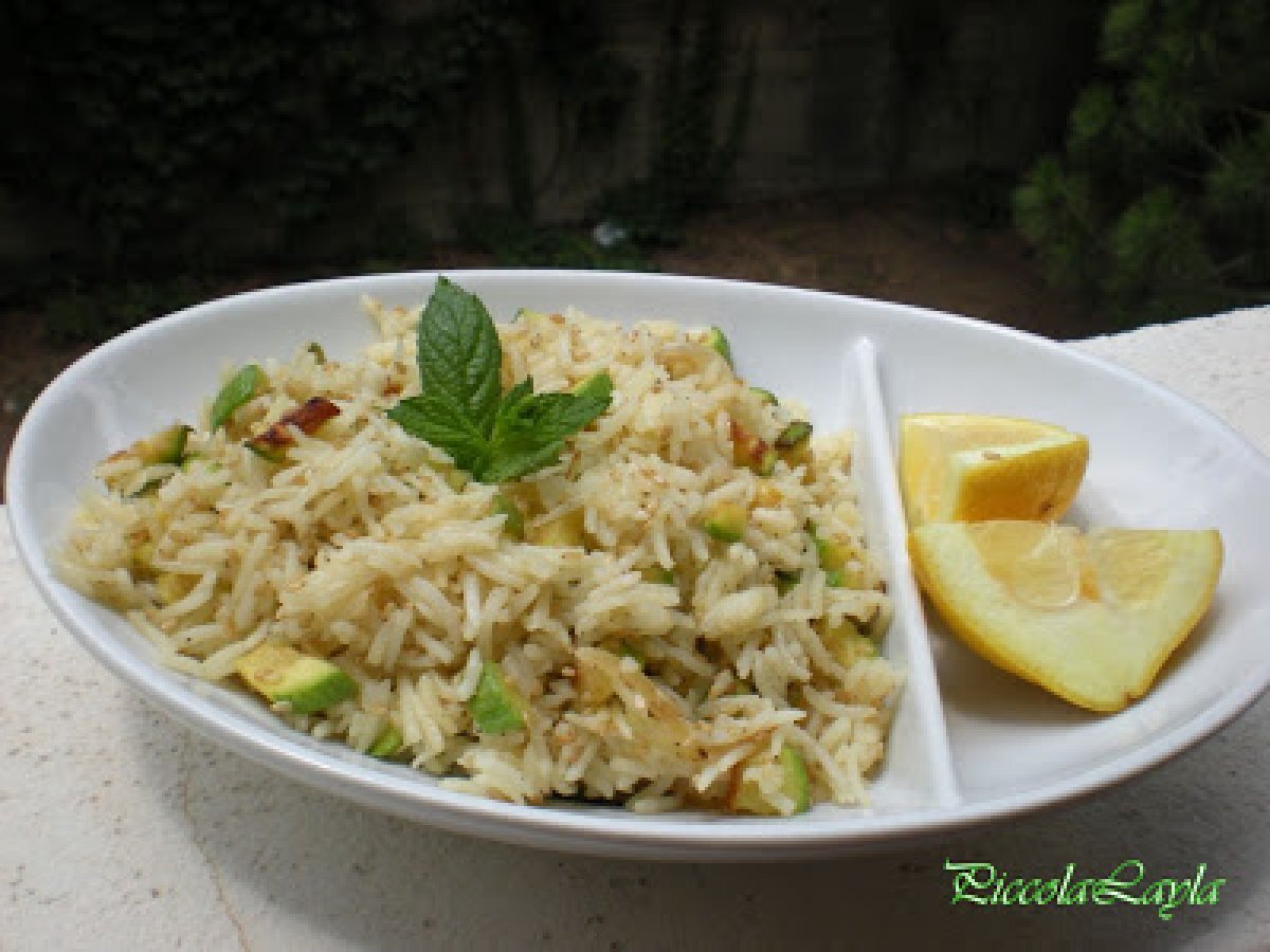 Riso Basmati con Zucchine Sesamo tostato e Menta - foto 4