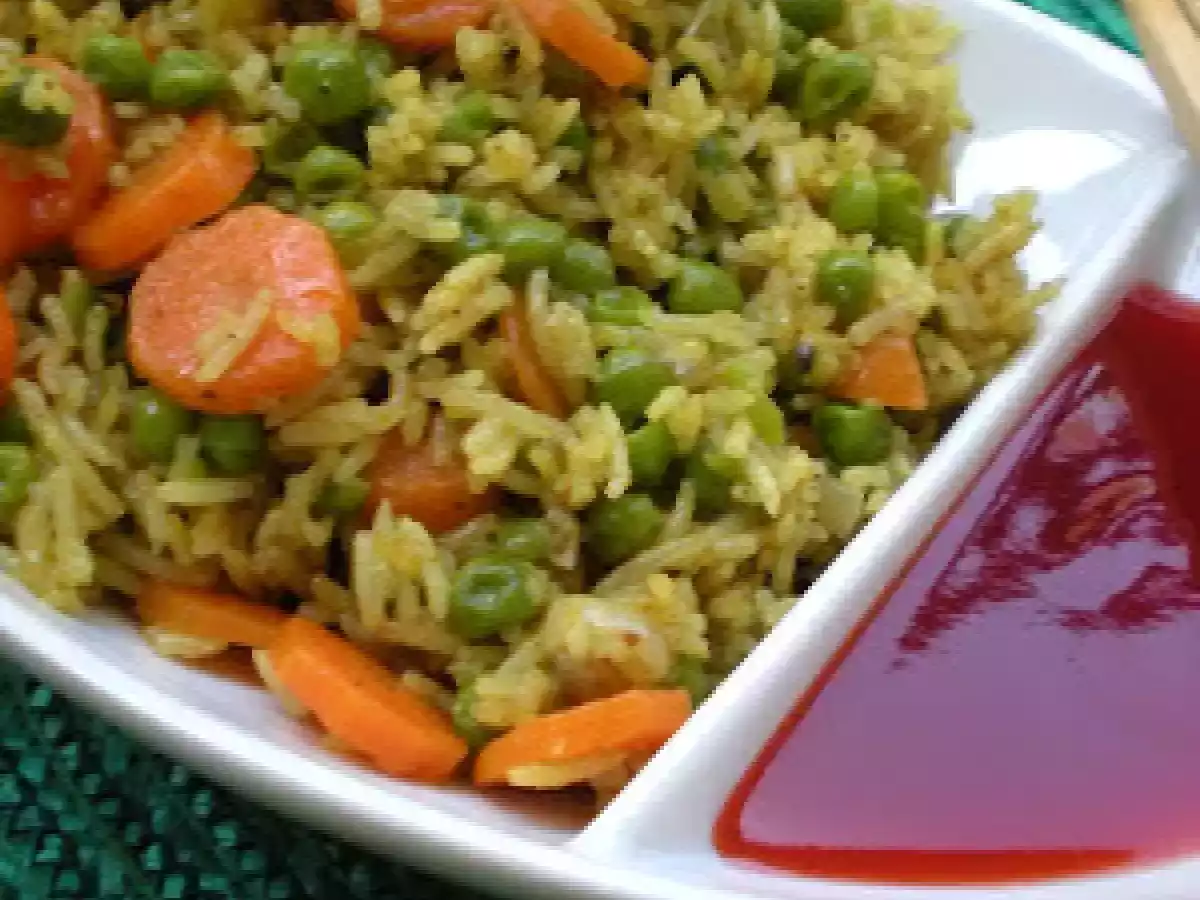 Riso Basmati profumato allo Zenzero, Curry e Cardamomo con Verdure Saltate