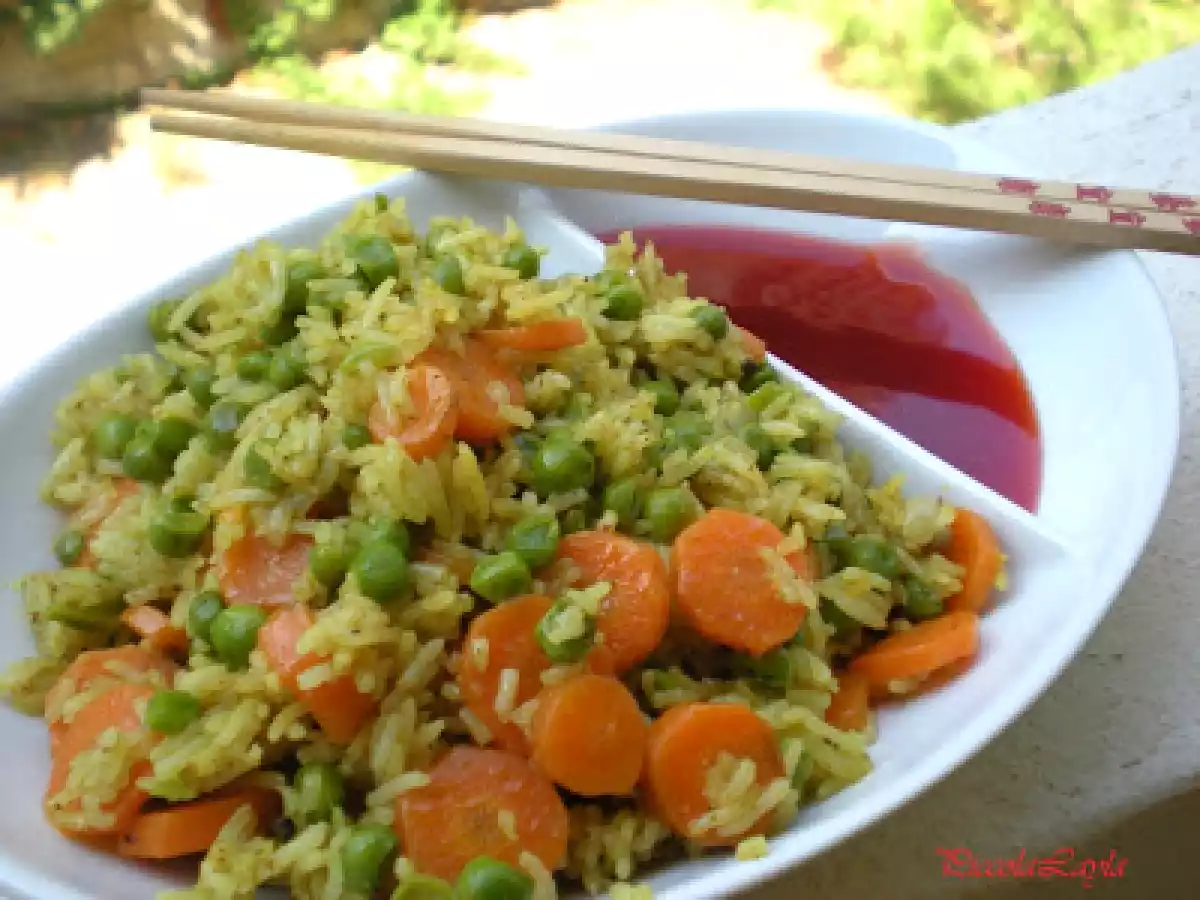 Riso Basmati profumato allo Zenzero, Curry e Cardamomo con Verdure Saltate - foto 2