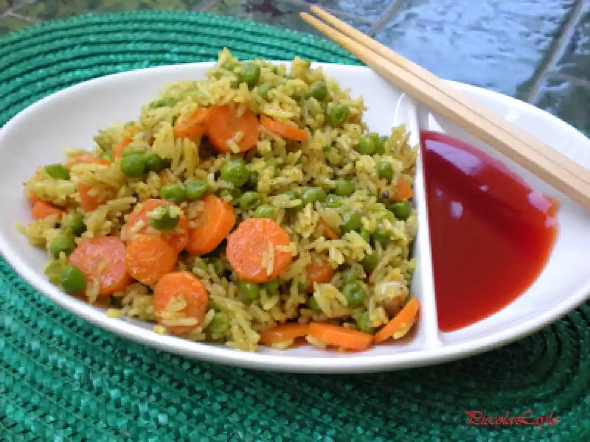 Riso Basmati profumato allo Zenzero, Curry e Cardamomo con Verdure Saltate - foto 3
