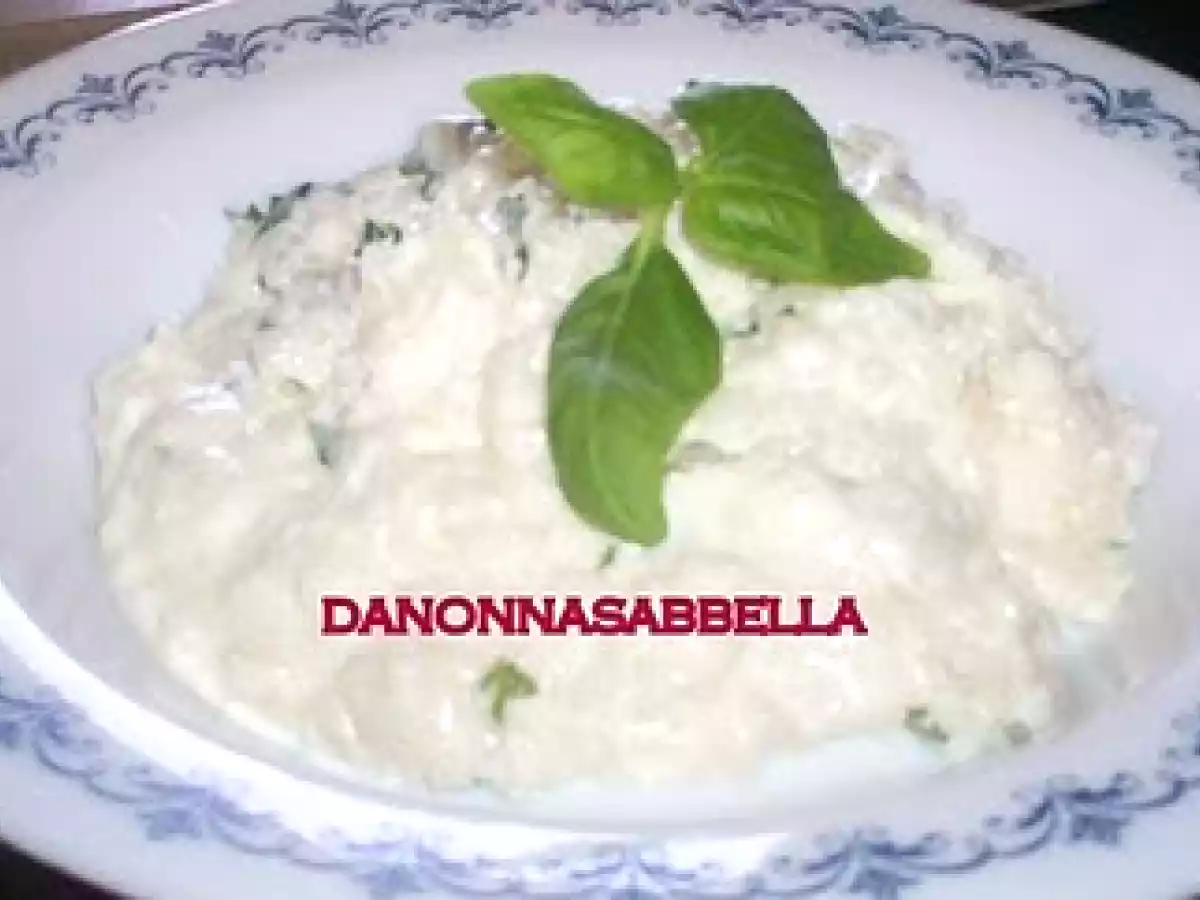 RISO CON RICOTTA AROMATIZZATA AL BASILICO