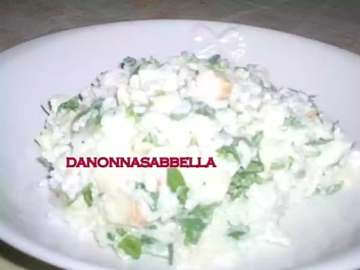 RISO CON SCAMORZA AFFUMICATA E RUCOLA - foto 2