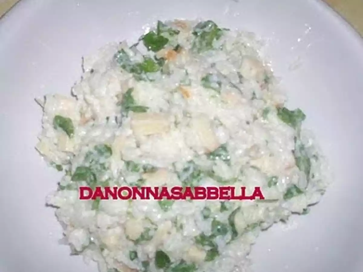 RISO CON SCAMORZA AFFUMICATA E RUCOLA - foto 3