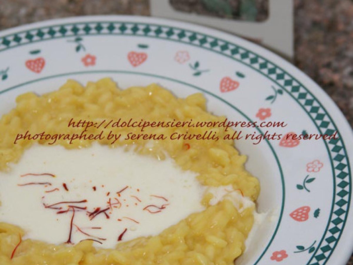 RISO CON ZAFFERANO SARDO E FONDUTA DI PECORINO di Dolcipensieri - foto 2