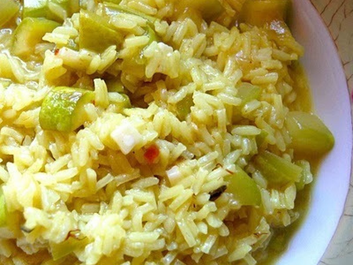 Riso con Zucchina lunga longa