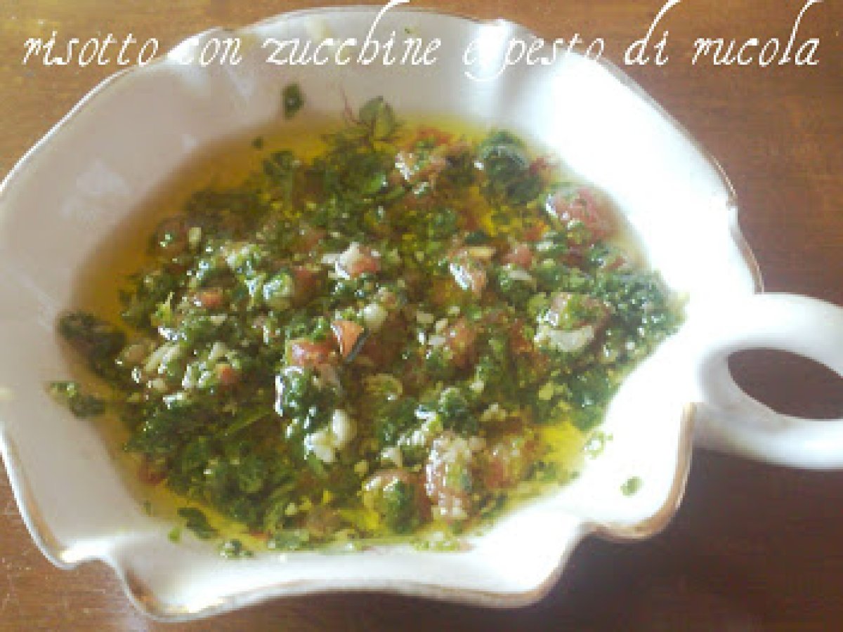 Riso con zucchine e pesto di rucola Ricetta Petitchef