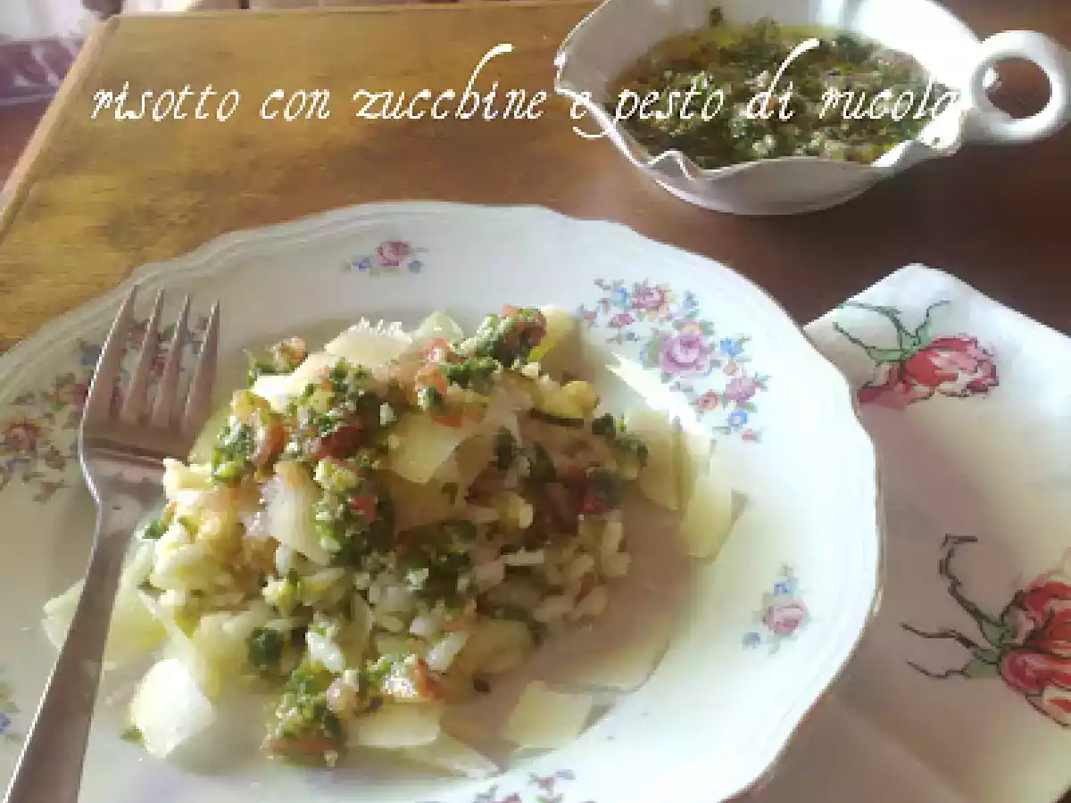 RISO CON ZUCCHINE E PESTO DI RUCOLA - foto 3
