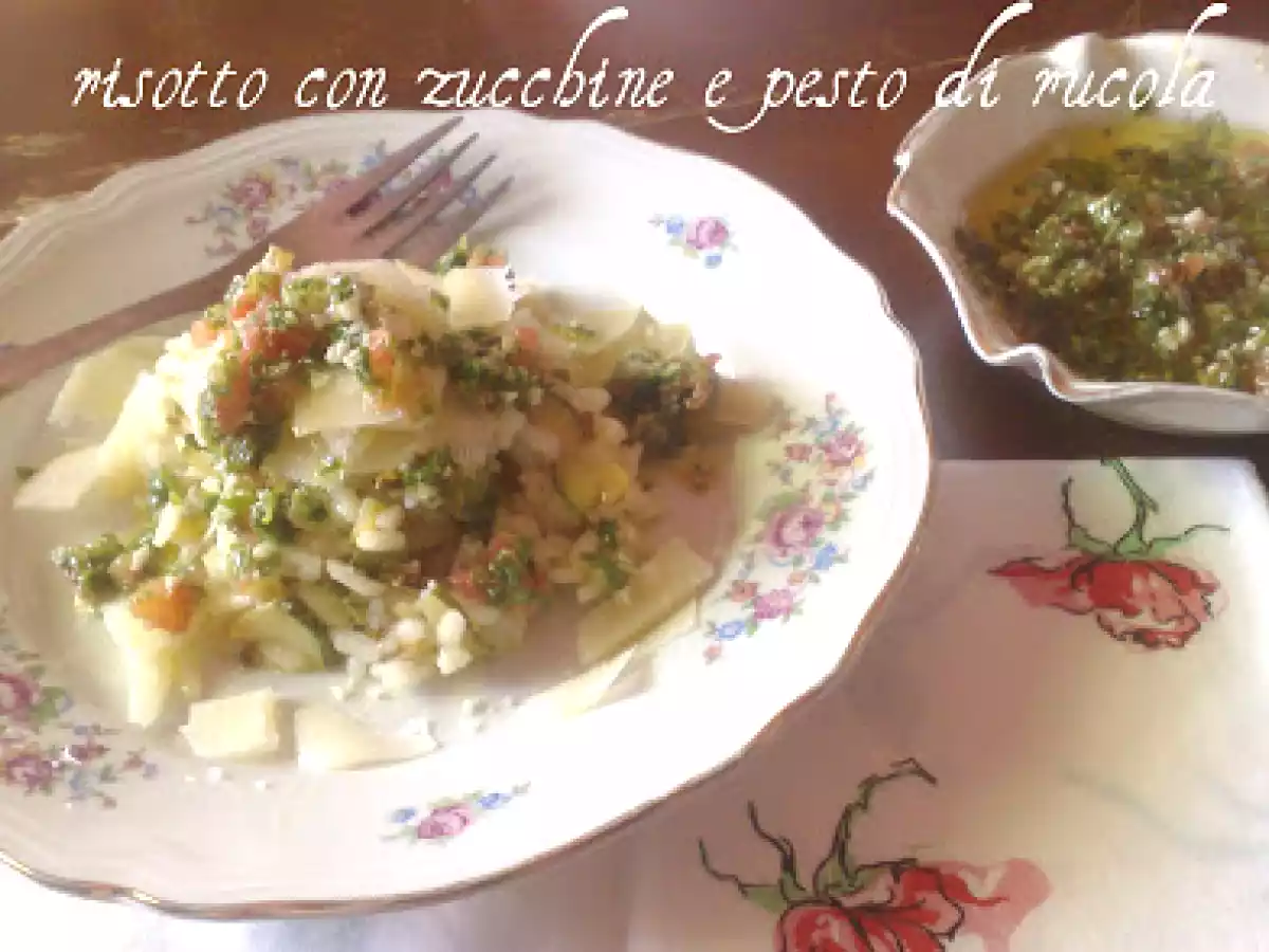 RISO CON ZUCCHINE E PESTO DI RUCOLA - foto 4