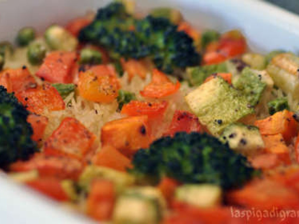 Riso pilaf con verdure
