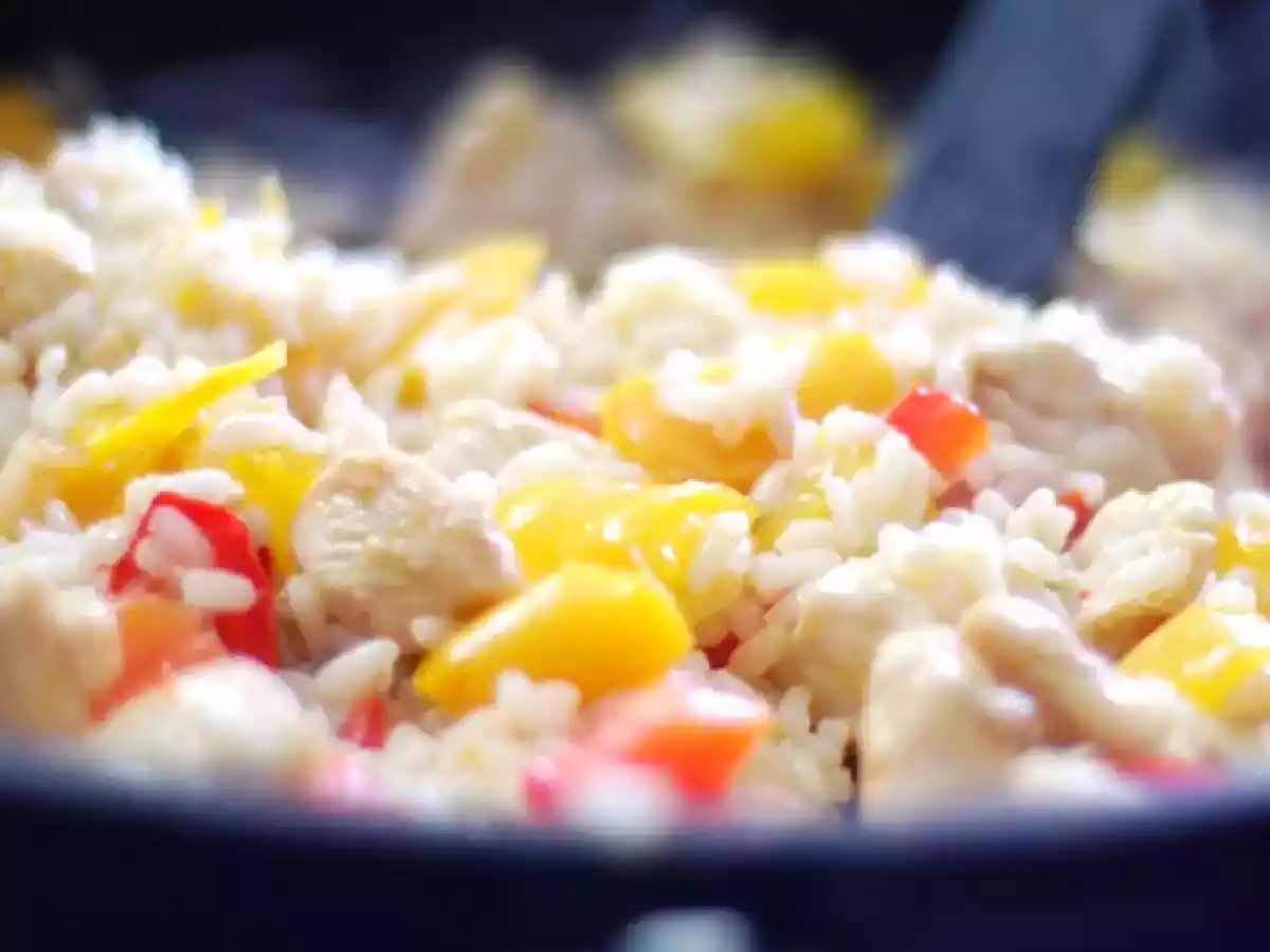 Riso pollo e peperoni buono e dietetico al tempo stesso! - foto 2