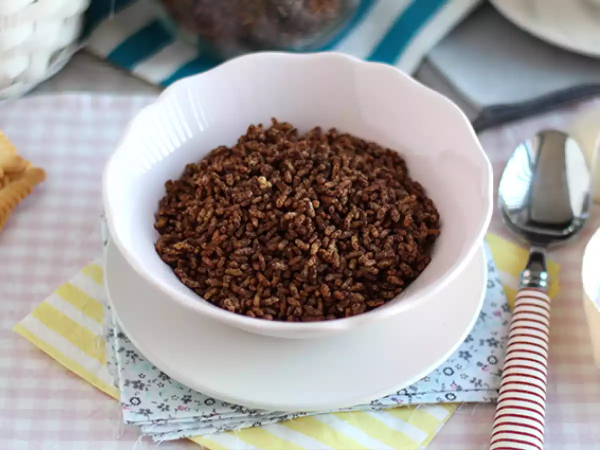 Riso soffiato al cioccolato - cereali simil Coco pops - foto 3