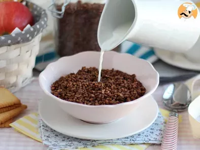 Riso soffiato al cioccolato - cereali simil Coco pops