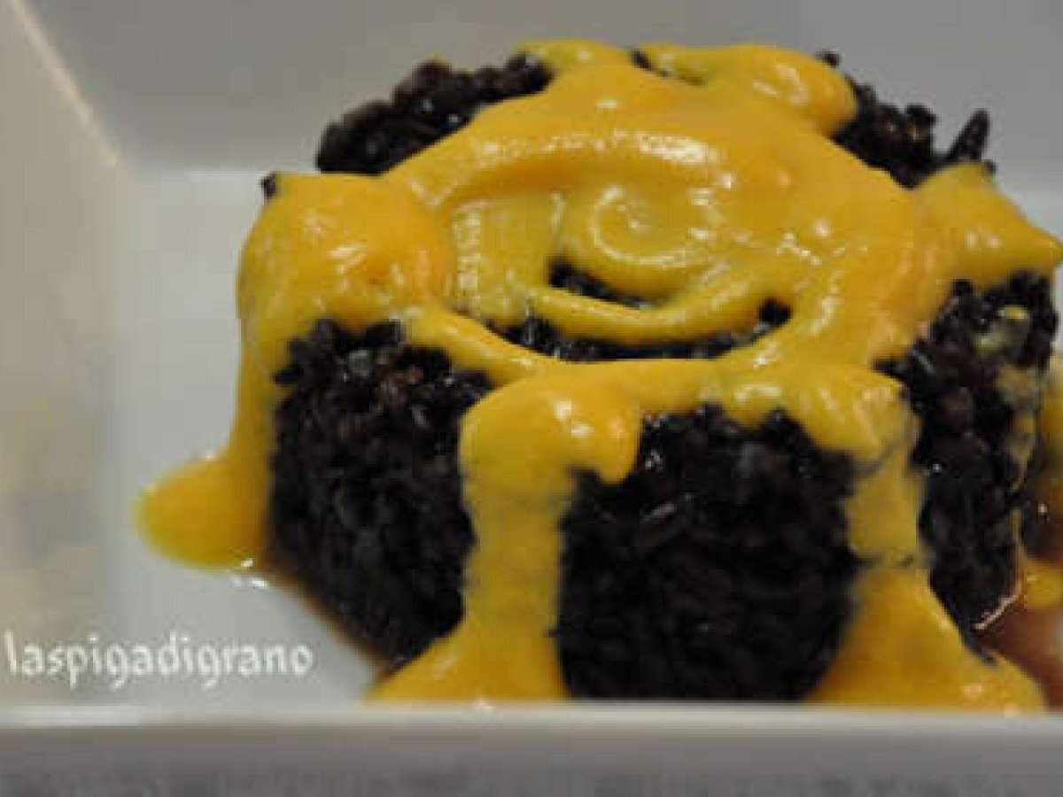 Riso Venere con crema di zucca