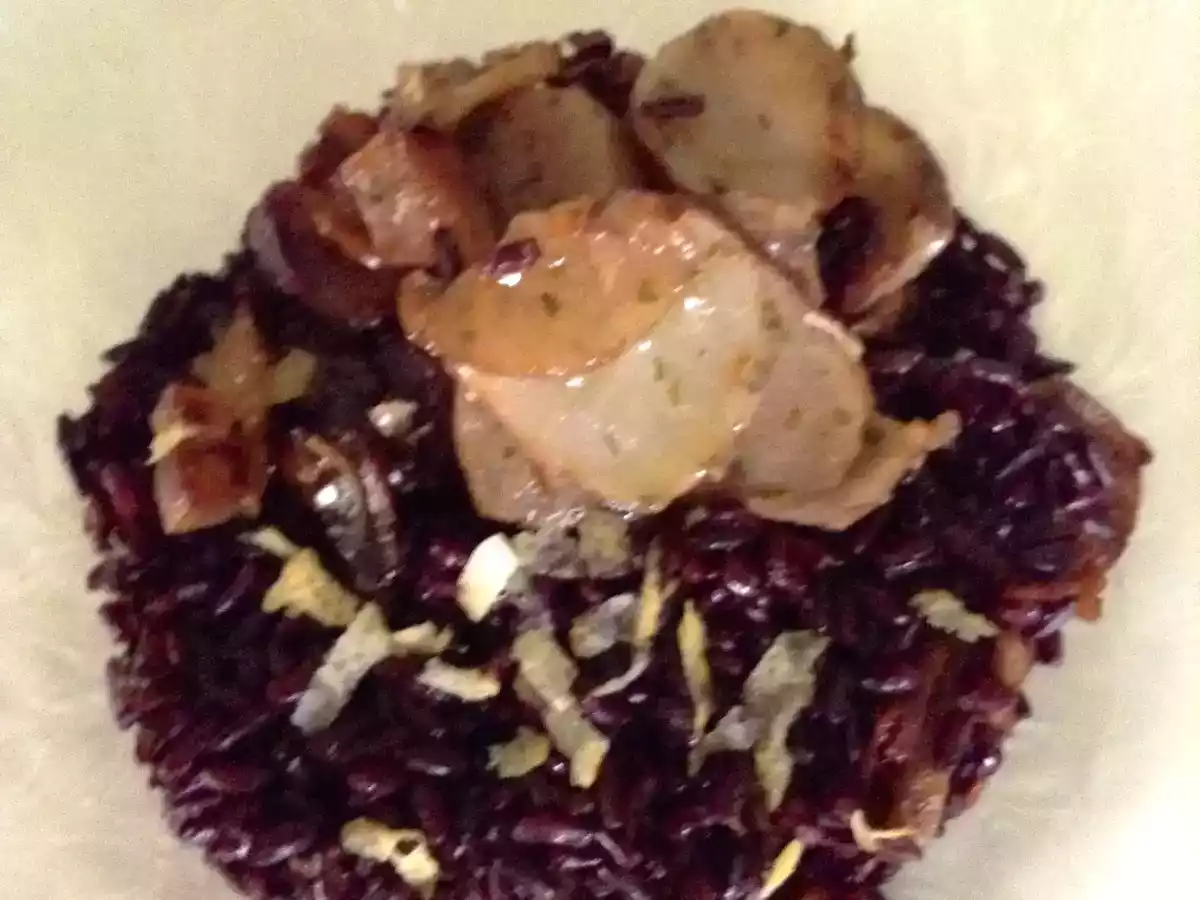 Riso Venere con Topinambur