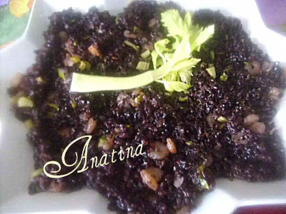 RISO VENERE e GAMBERI AL FORNO ricetta per Bene