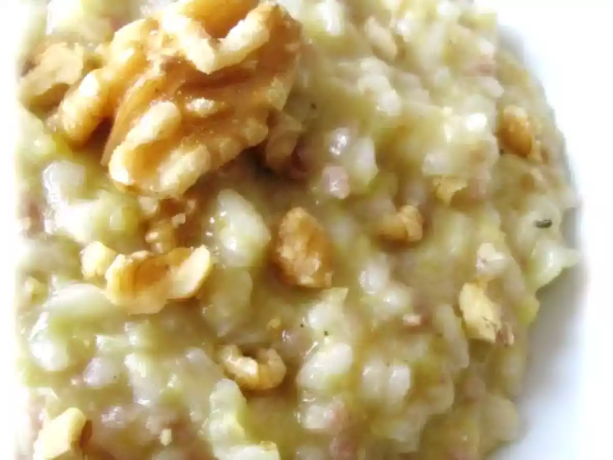 Risottino verza, salsiccia e noci...per salutare l'inverno...?!