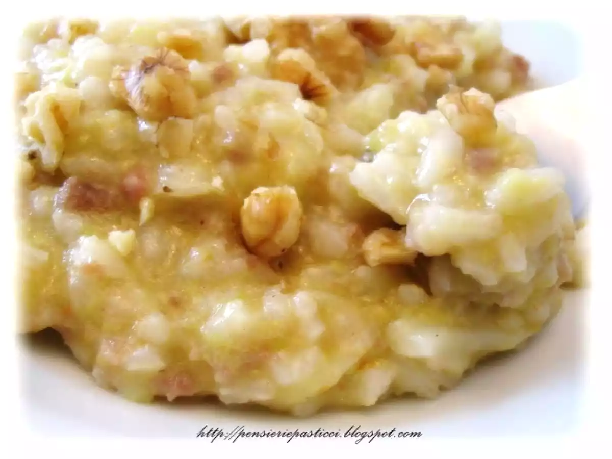 Risottino verza, salsiccia e noci...per salutare l'inverno...?! - foto 2