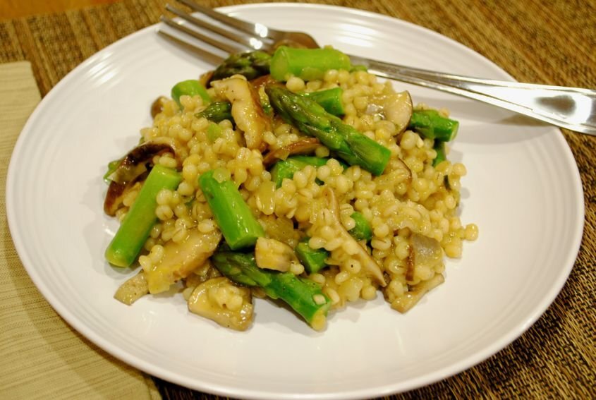 Risotto agli asparagi e funghi Ricetta Petitchef