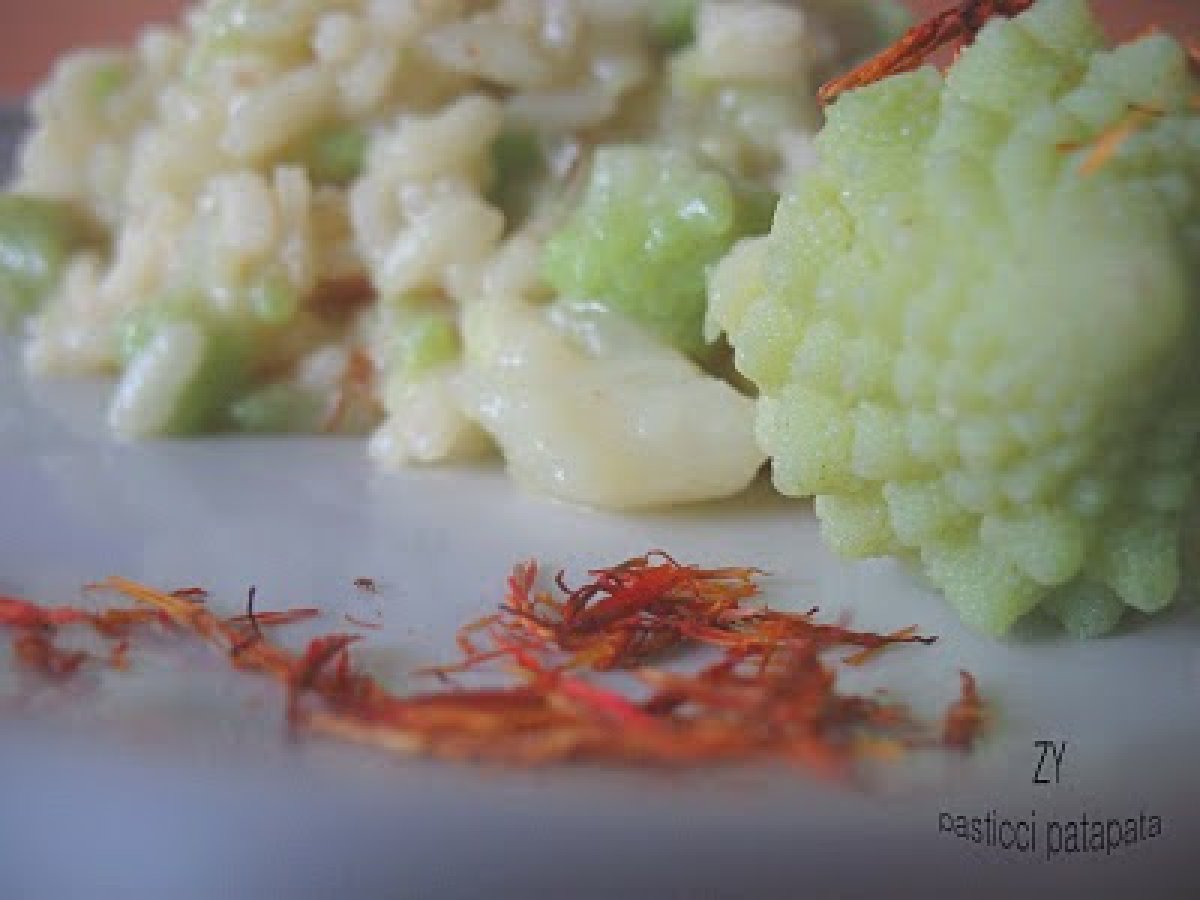 Risotto ai broccoli con yogurt e zafferano