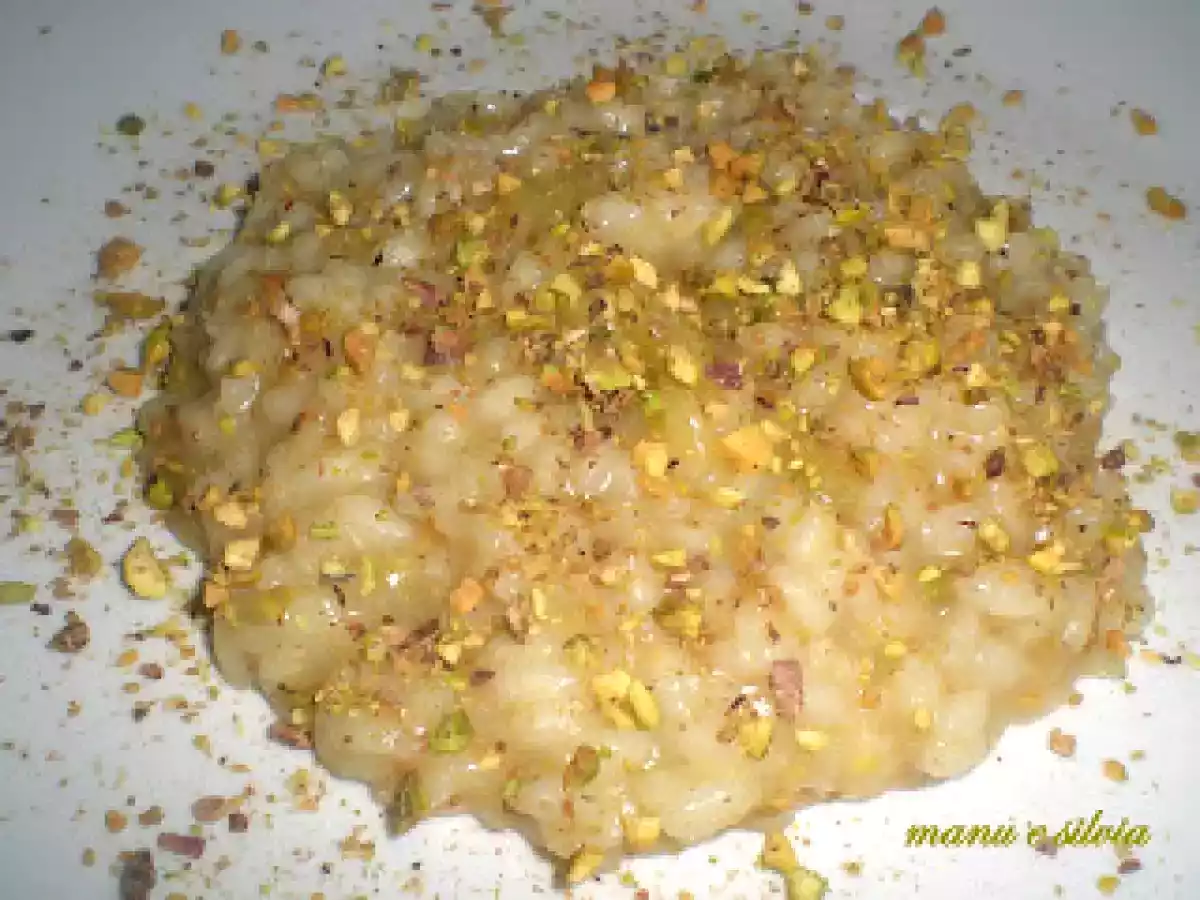 Risotto ai fichi e pistacchi