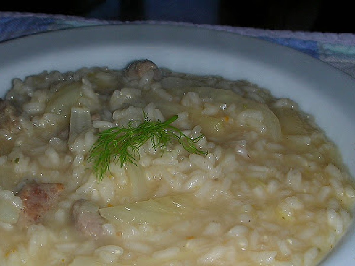 Risotto ai finocchi e profumo di arancia
