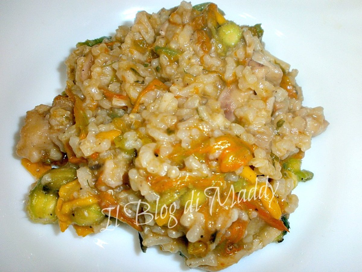 Risotto ai Fiori di Zucca e Gamberetti