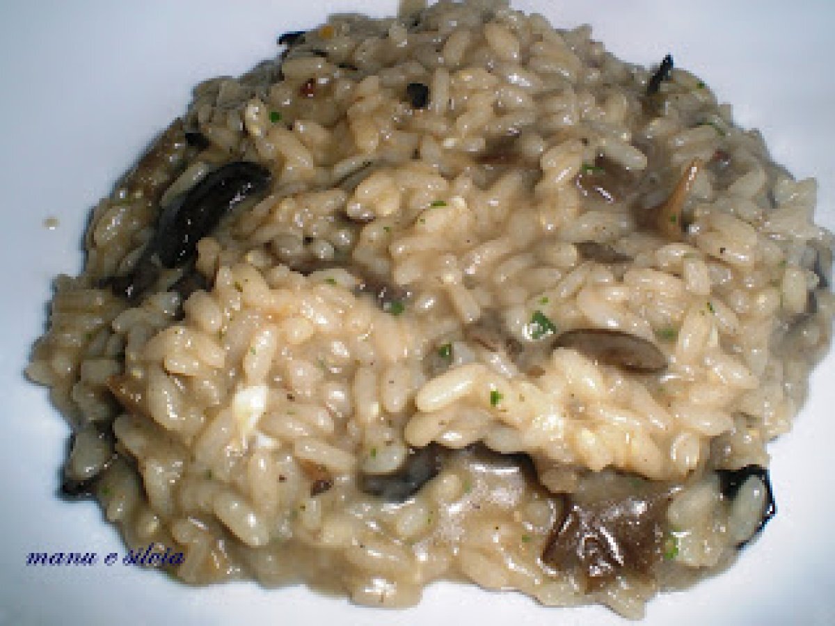 Risotto ai funghi secchi e tartufo