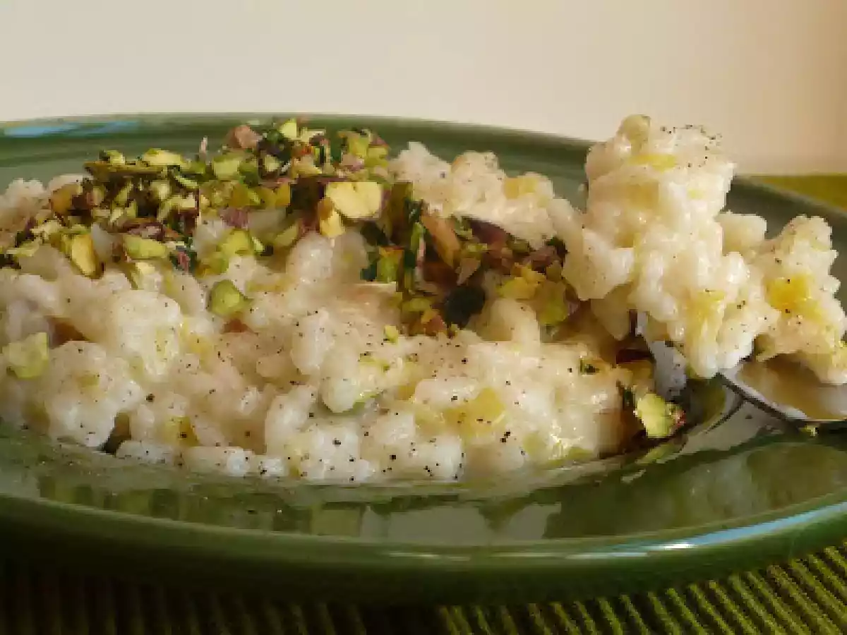 Risotto ai porri e pistacchi - foto 2