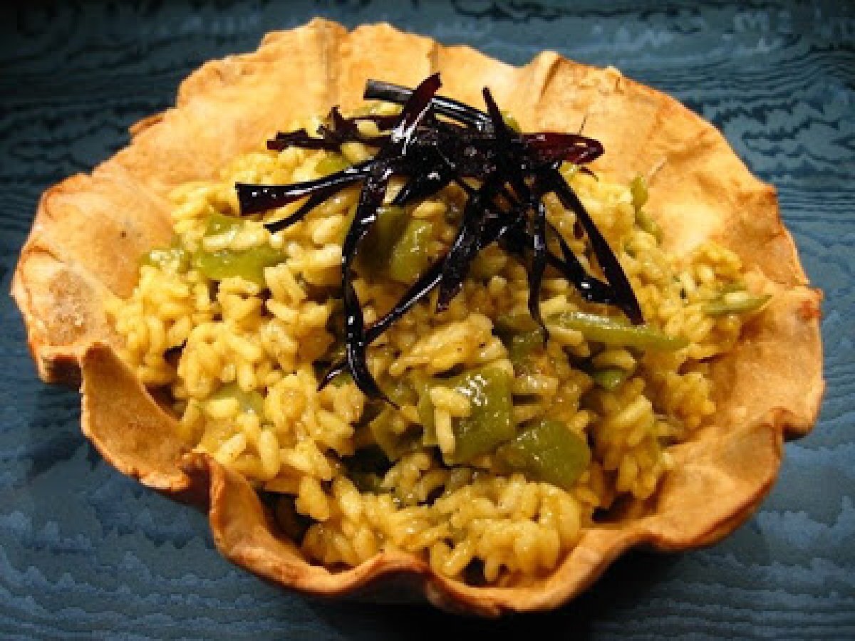 Risotto al curry, piattoni e.. in fiore di frolla - foto 9