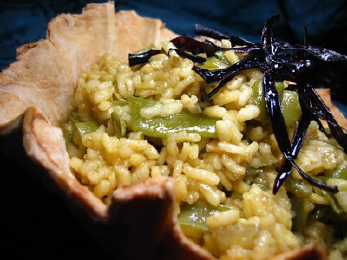 Risotto al curry, piattoni e.. in fiore di frolla - foto 11