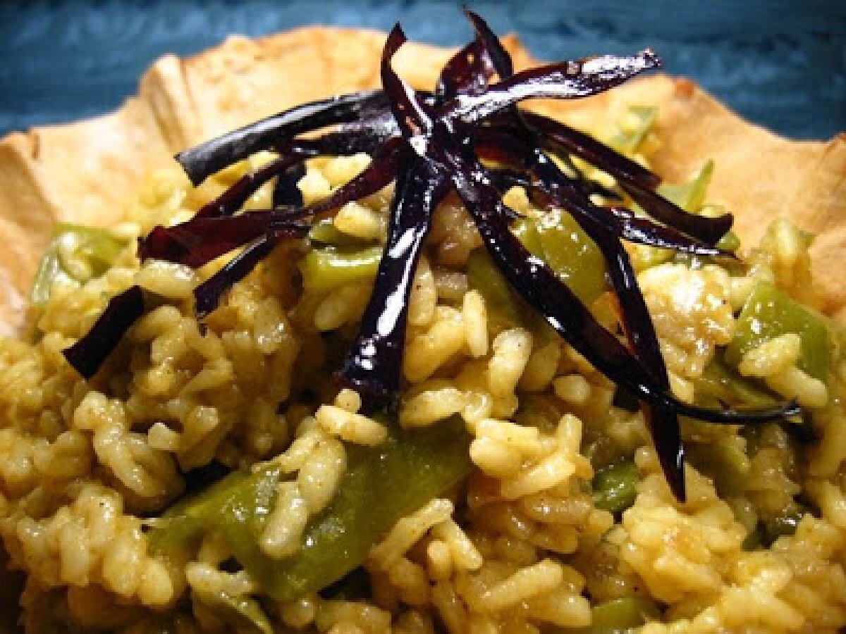 Risotto al curry, piattoni e.. in fiore di frolla - foto 12