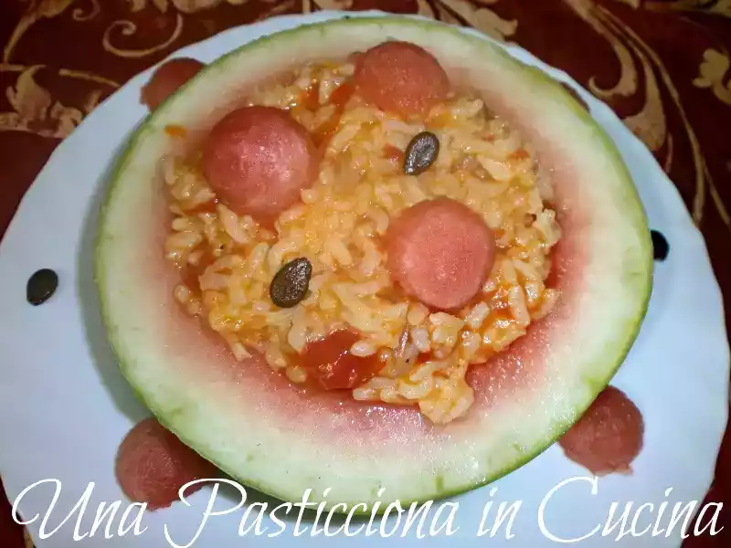 Risotto al melone (anguria)